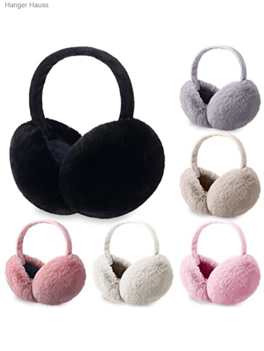 Faux Fur Winter Earmuffs Foldable Ear Covers Warm Ear Warmers
